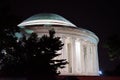 Jefferson Memorial at night Royalty Free Stock Photo